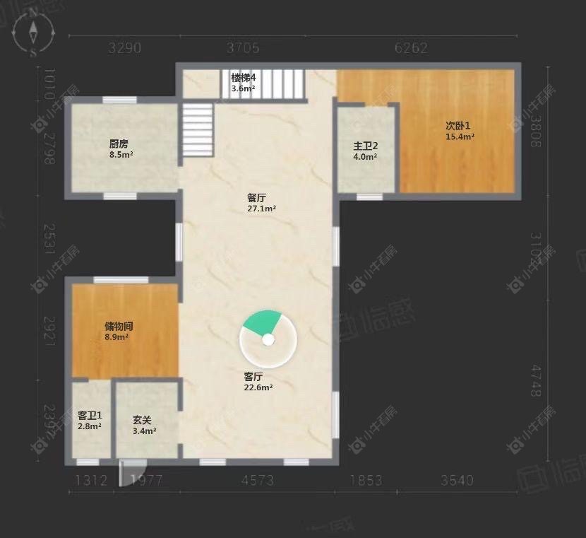 上海远洋鸿郡在售二手房源户型图_小牛看房