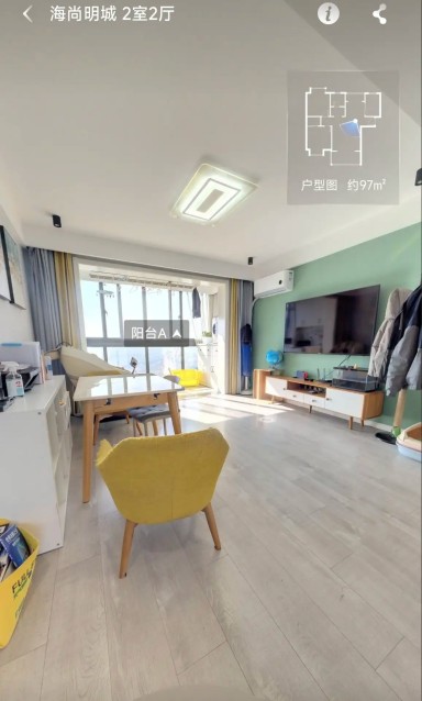 上海海尚明城2室2厅1卫在售二手房房源图片