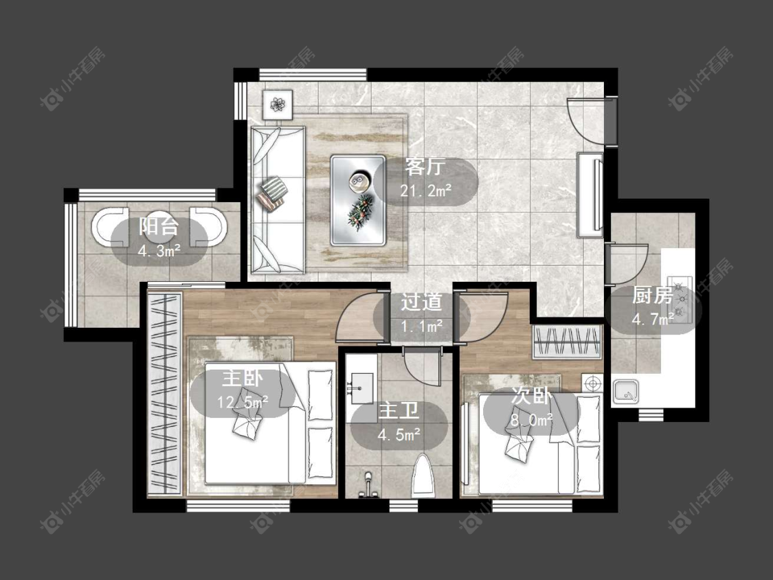 上海采菊苑在售二手房源户型图_小牛看房