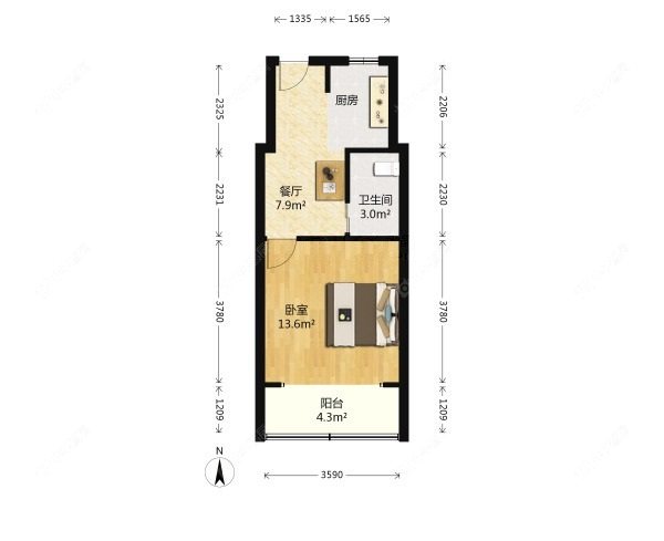 上海齐二小区在租房源户型图_小牛看房