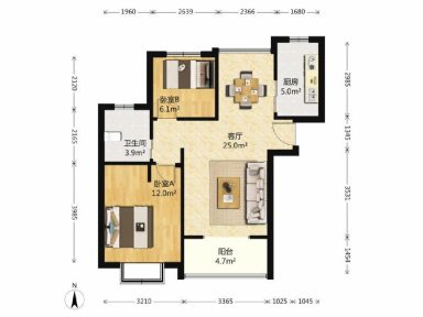 上海古北菊翔苑北区2室2厅1卫在售二手房房源图片