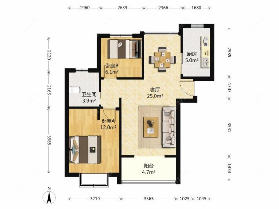 上海古北菊翔苑北区在售二手房源户型图_小牛看房