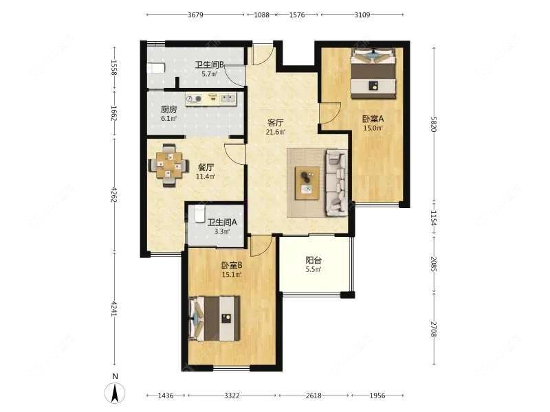 上海保利叶上海二期在售二手房源户型图_小牛看房