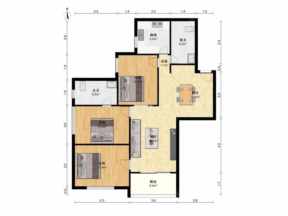 上海东方雅苑在售二手房源户型图_小牛看房
