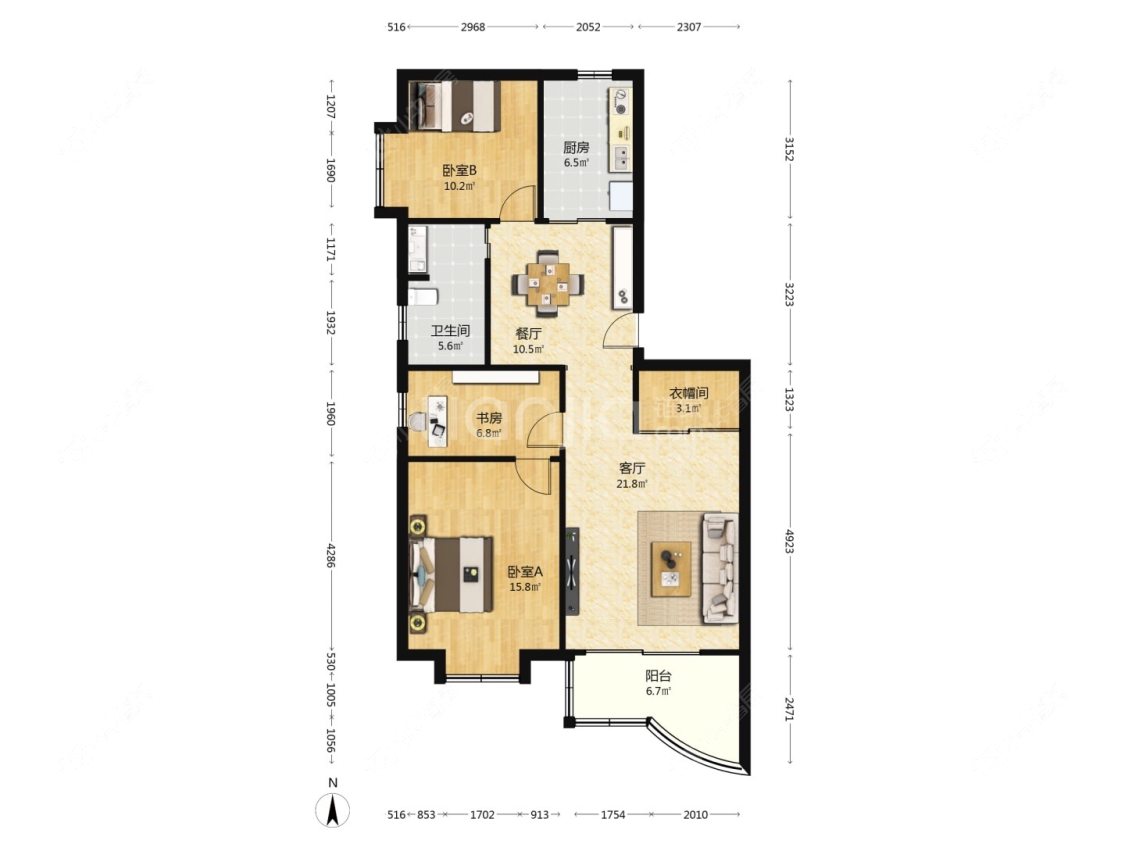 上海紫藤苑在售二手房源户型图_小牛看房