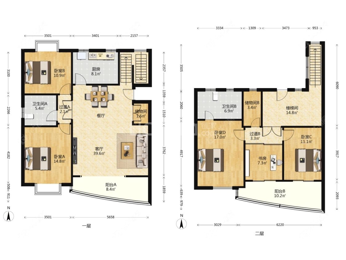 上海紫荆园在售二手房源户型图_小牛看房