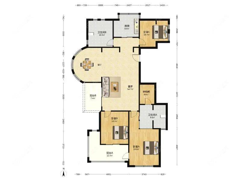 上海祥生御江湾公寓在售二手房源户型图_小牛看房