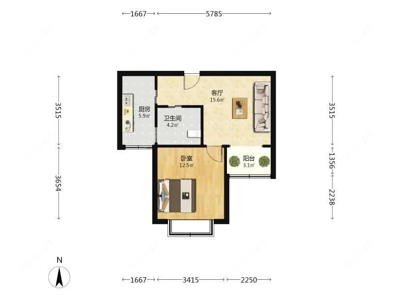 上海馨佳园二街坊在售二手房源户型图_小牛看房