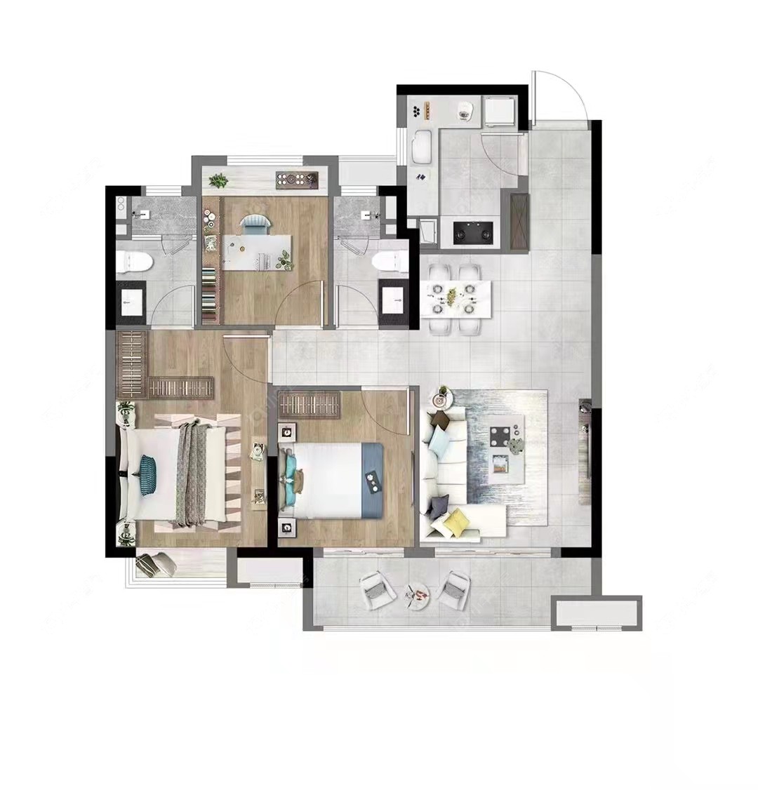 上海中建玖里书香99弄在售二手房源户型图_小牛看房