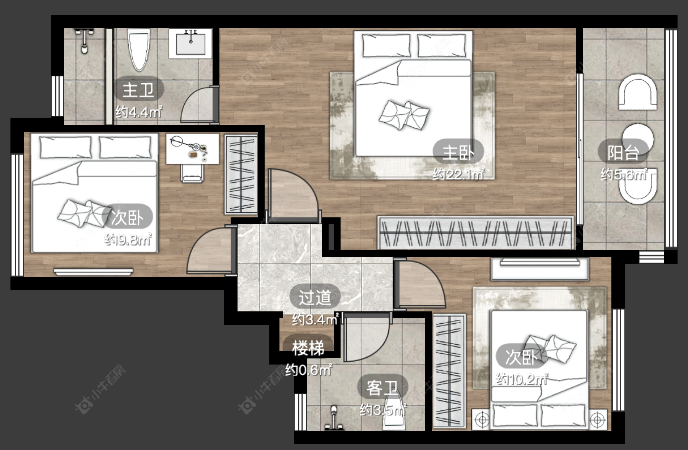 上海绿地朱家角1号111弄在售二手房源户型图_小牛看房