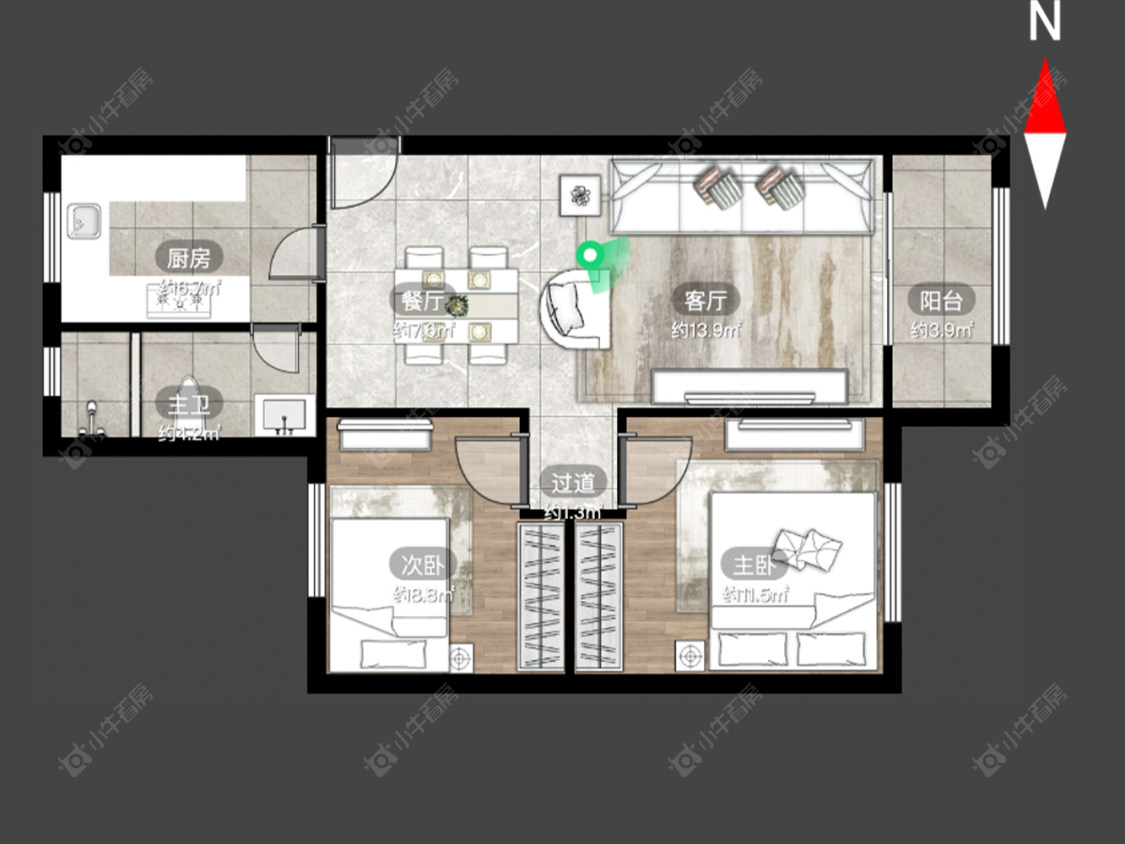 上海培元新苑在售二手房源户型图_小牛看房