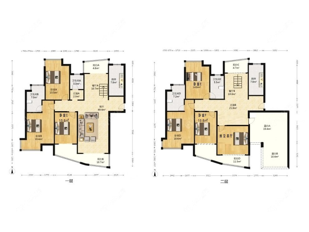 上海合生江湾国际公寓在售二手房源户型图_小牛看房
