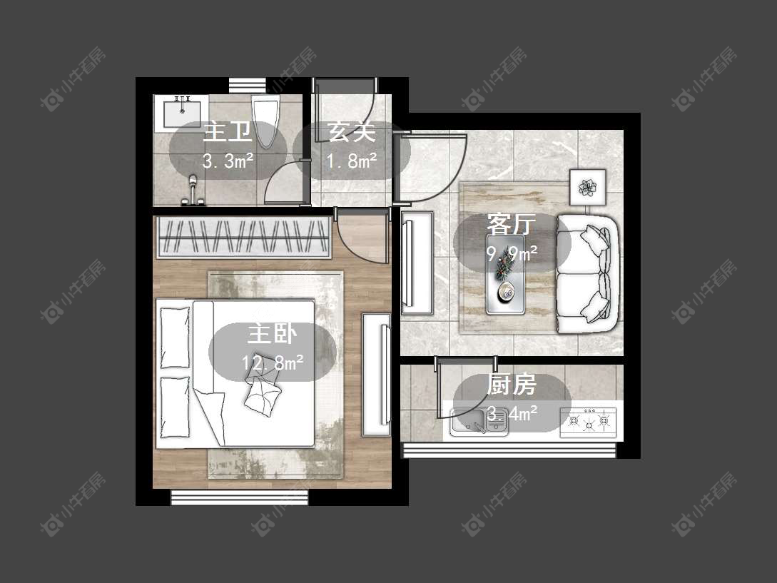 上海学前一村在售二手房源户型图_小牛看房