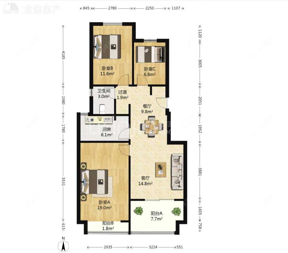 上海象屿鼎城在售二手房源户型图_小牛看房