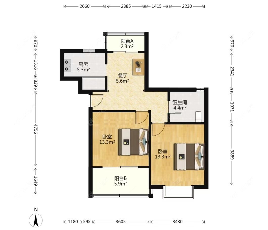 上海浦虹苑在售二手房源户型图_小牛看房