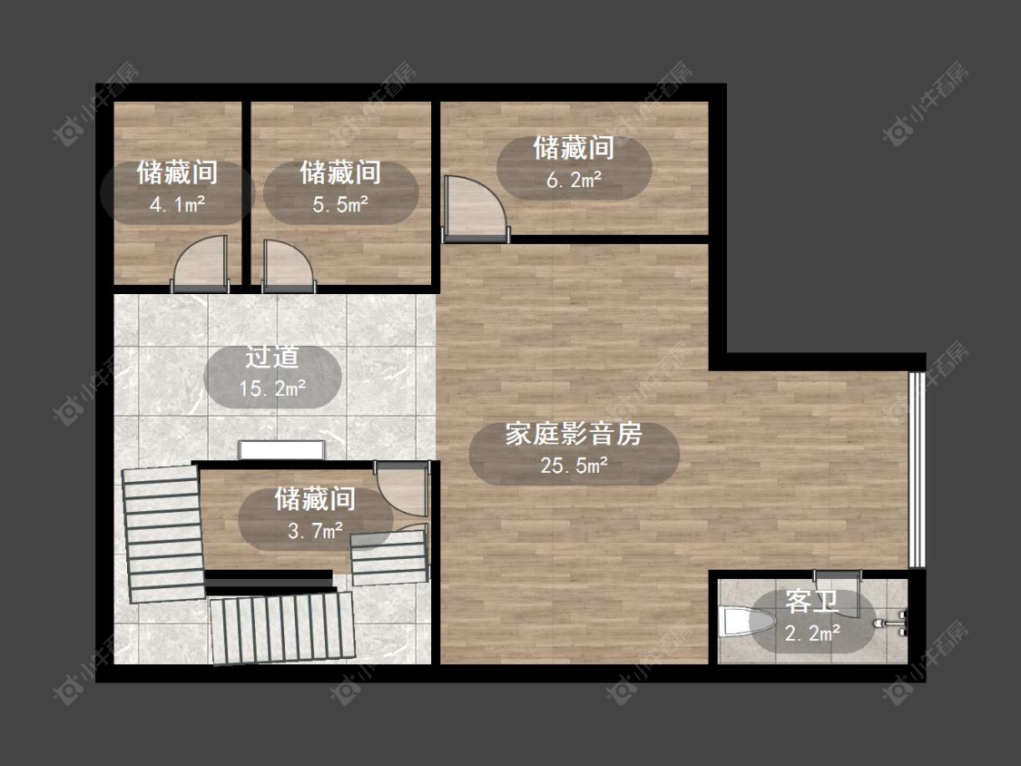 上海凯德林茵湖畔东区别墅区在租房源户型图_小牛看房