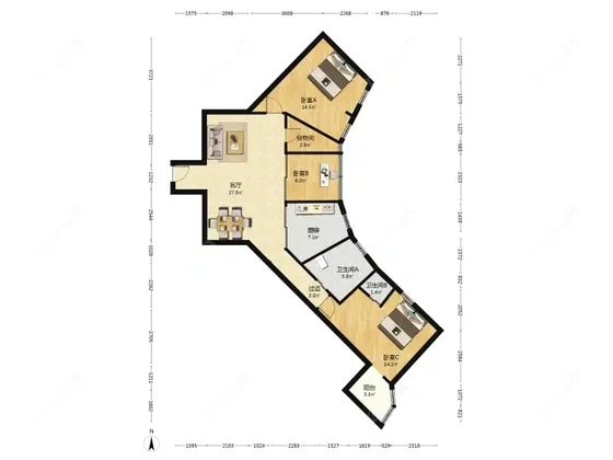 上海金桂苑（徐汇）在售二手房源户型图_小牛看房