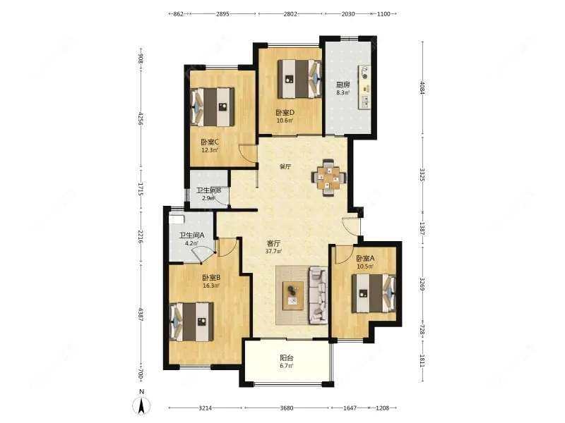 上海保利叶语二期在售二手房源户型图_小牛看房