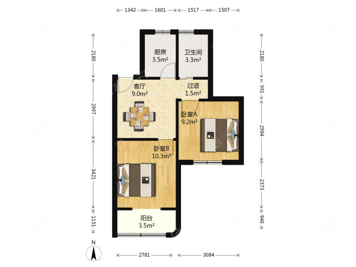 上海展峰大楼在租房源户型图_小牛看房