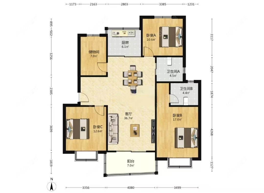上海莲杨苑在售二手房源户型图_小牛看房