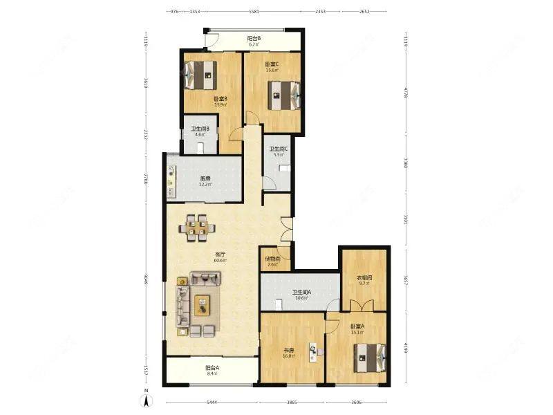 上海九龙仓玺园在售二手房源户型图_小牛看房