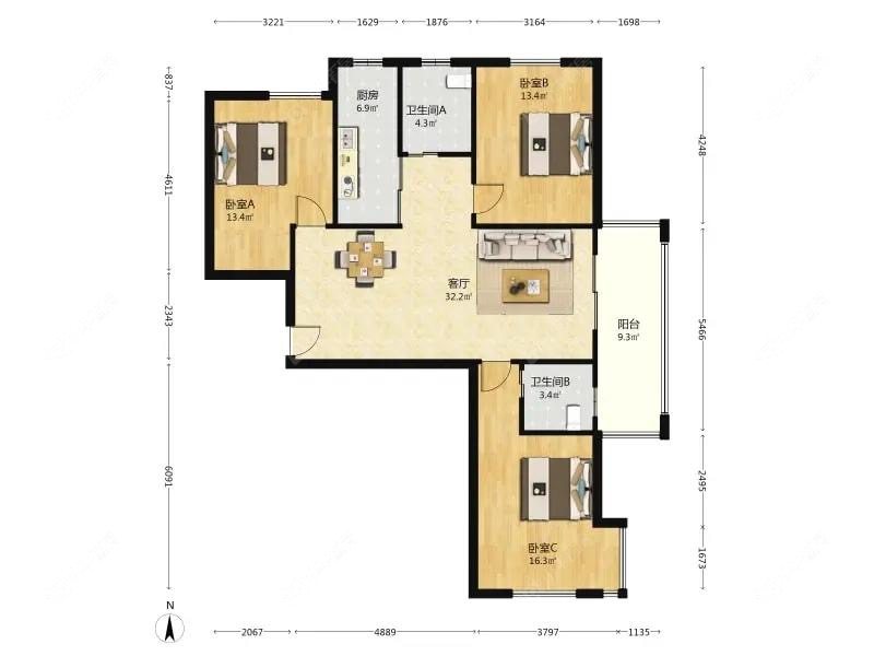 上海保利叶上海二期在售二手房源户型图_小牛看房