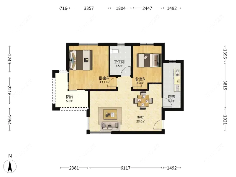 上海采菊苑在售二手房源户型图_小牛看房