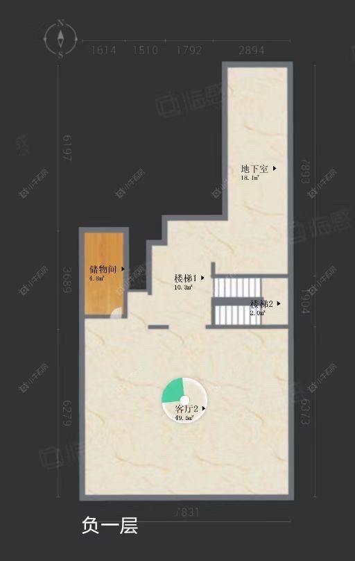 上海万科琥珀郡园别墅区在售二手房源户型图_小牛看房