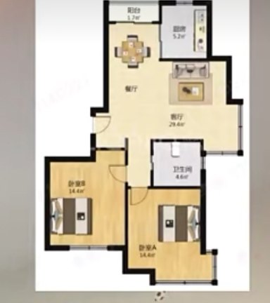 上海上海源花城2室1厅1卫在售二手房房源图片