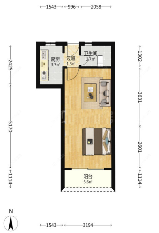 上海铁路新村(杨浦)在售二手房源户型图_小牛看房