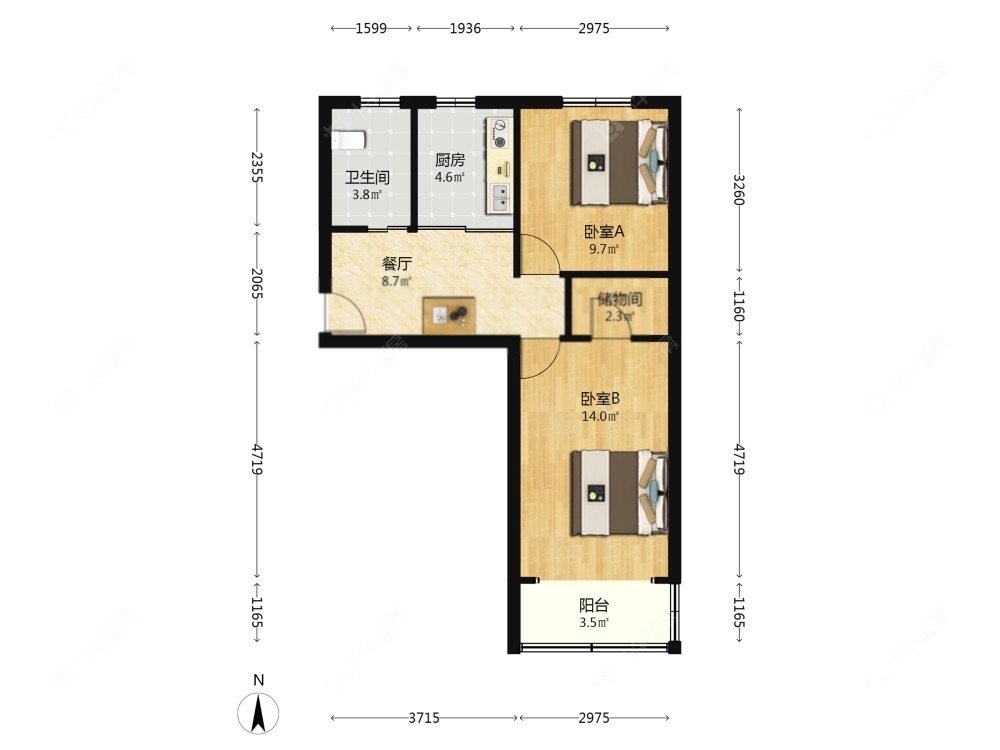 昌七小区房源户型图 上海昌七小区在售二手房源户型图_小牛看房