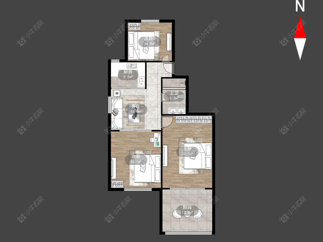 上海凌兆二村在售二手房源户型图_小牛看房
