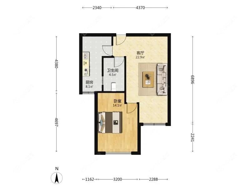 上海宝沁苑在售二手房源户型图_小牛看房
