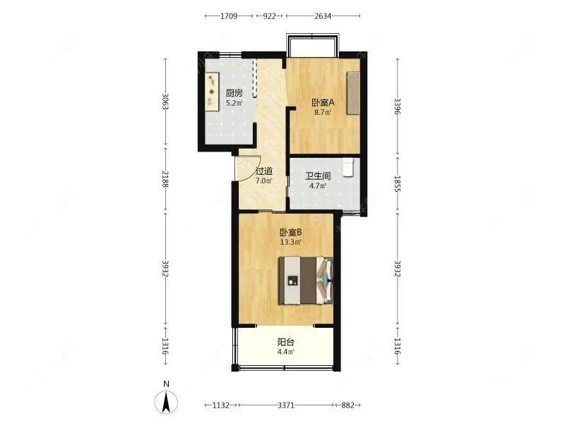 上海菊泉新城古北陆翔苑在售二手房源户型图_小牛看房