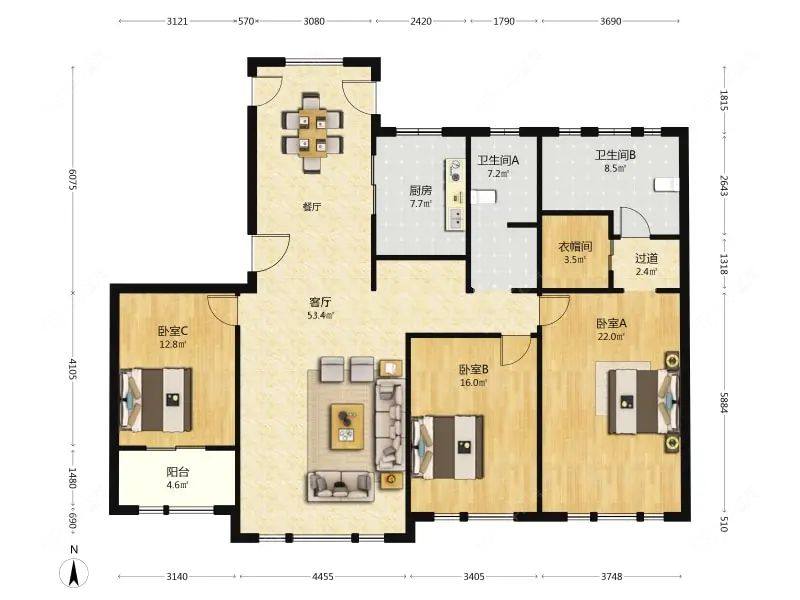 上海华润置地橡树湾在售二手房源户型图_小牛看房