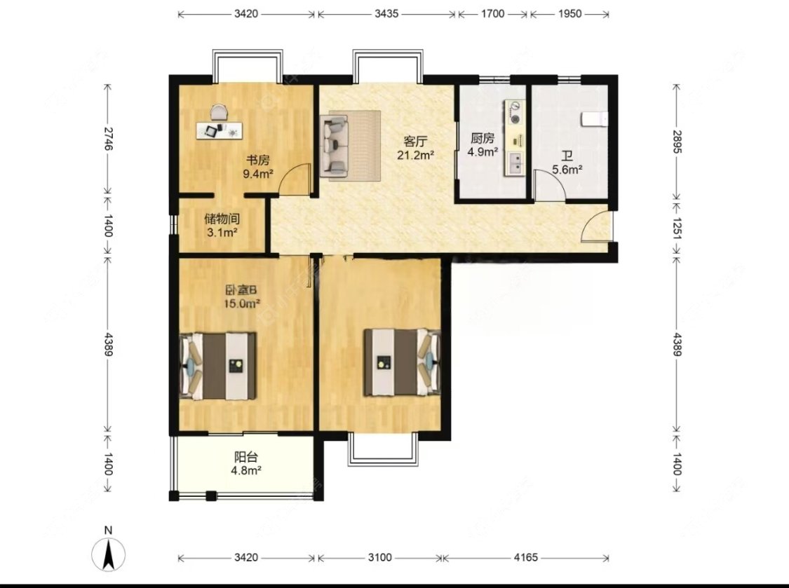 上海逸翠公馆在售二手房源户型图_小牛看房