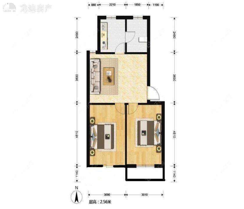 上海北城小区在售二手房源户型图_小牛看房
