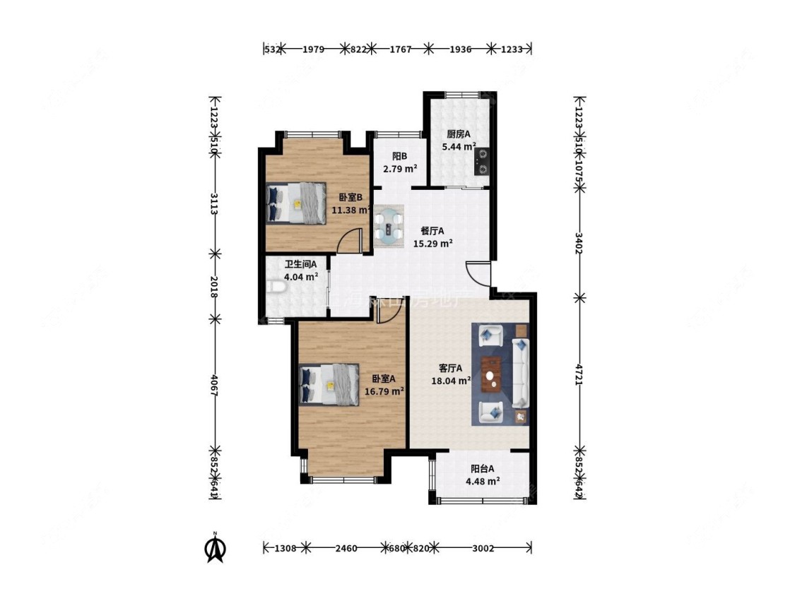 上海檀乡湾在售二手房源户型图_小牛看房