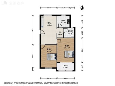 上海金厦苑2室2厅1卫在售二手房房源图片