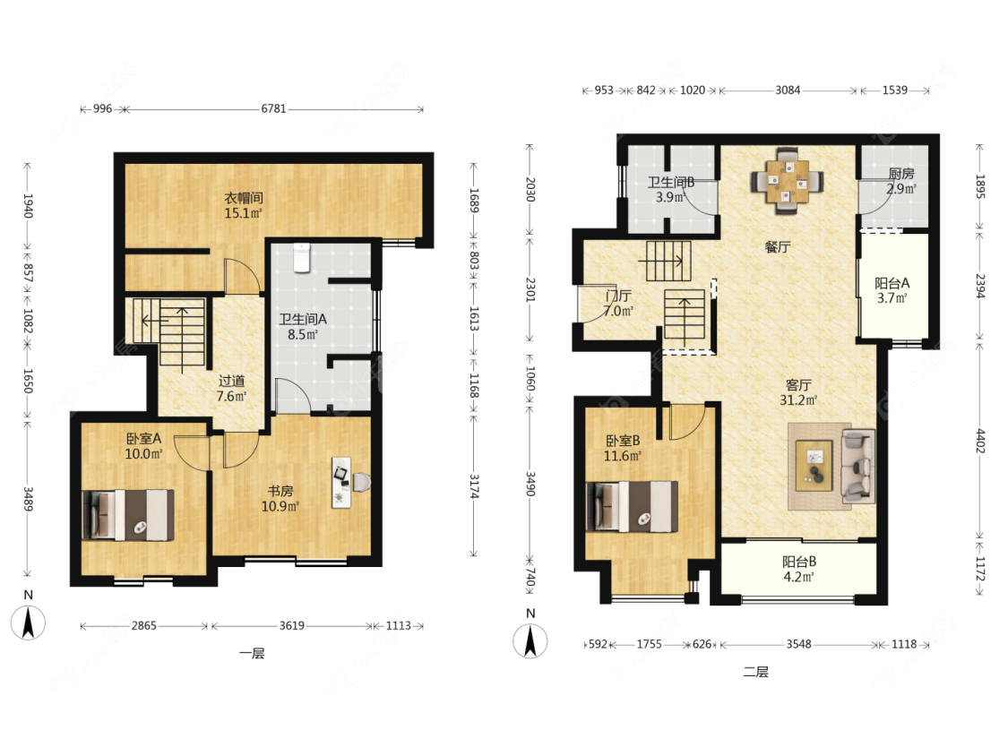 上海上置香岛原墅在售二手房源户型图_小牛看房