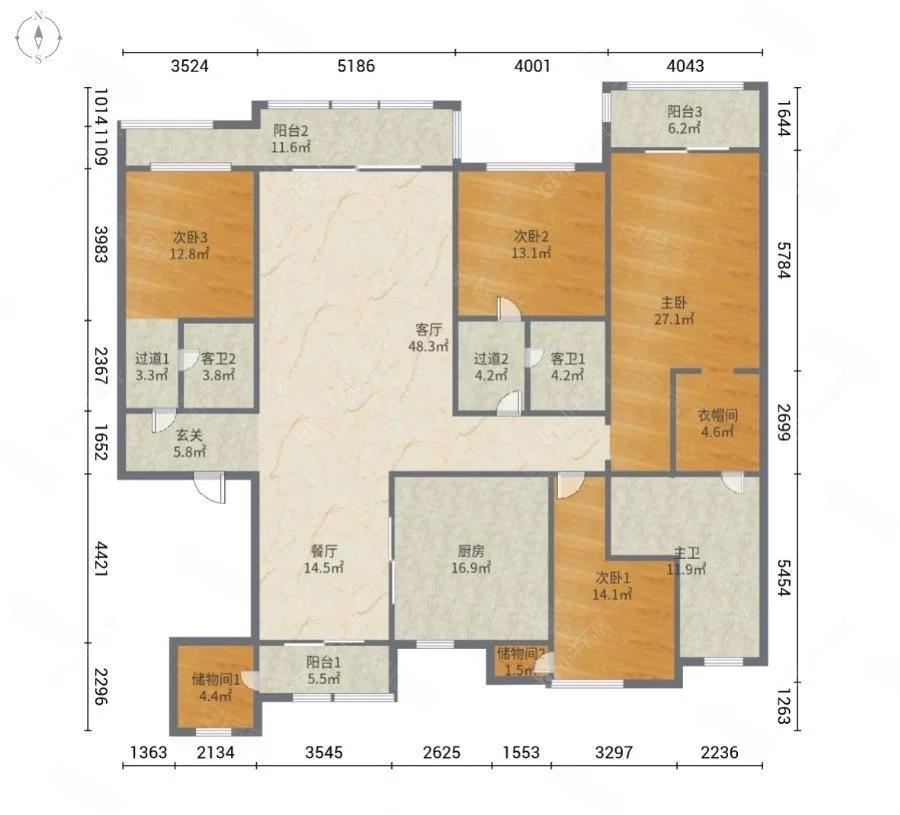 上海铂珏公馆在售二手房源户型图_小牛看房