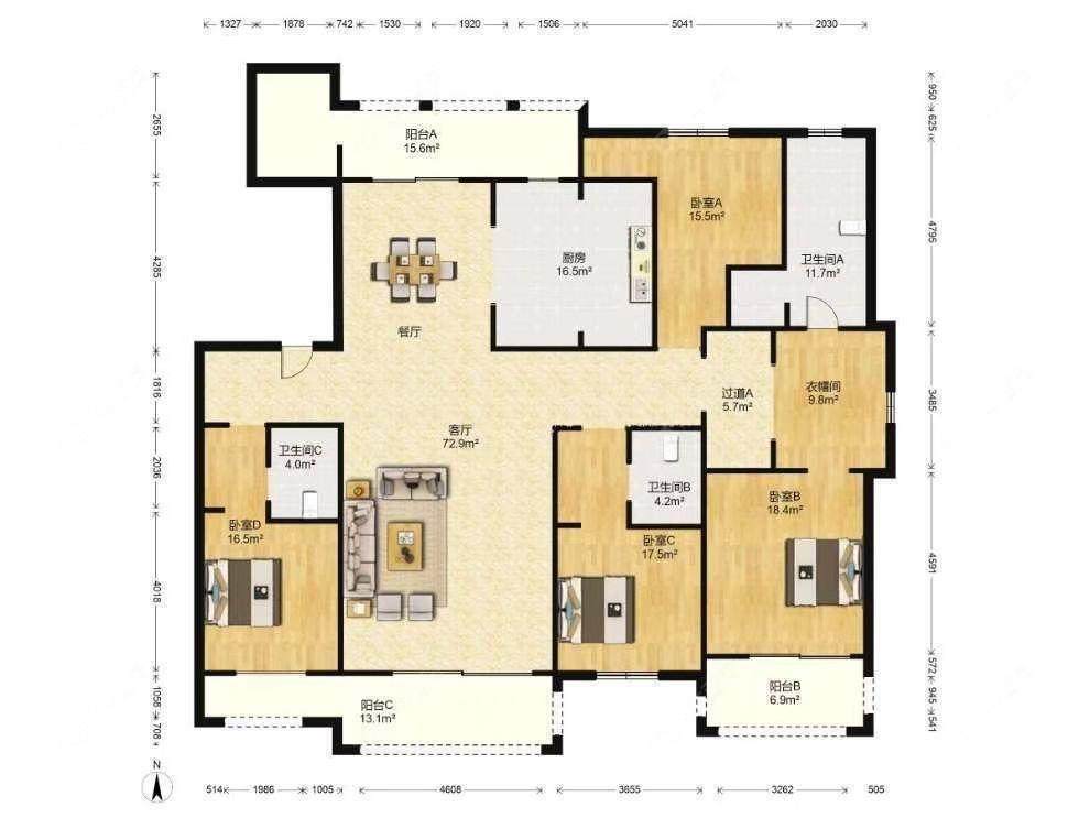 上海铂珏公馆在售二手房源户型图_小牛看房