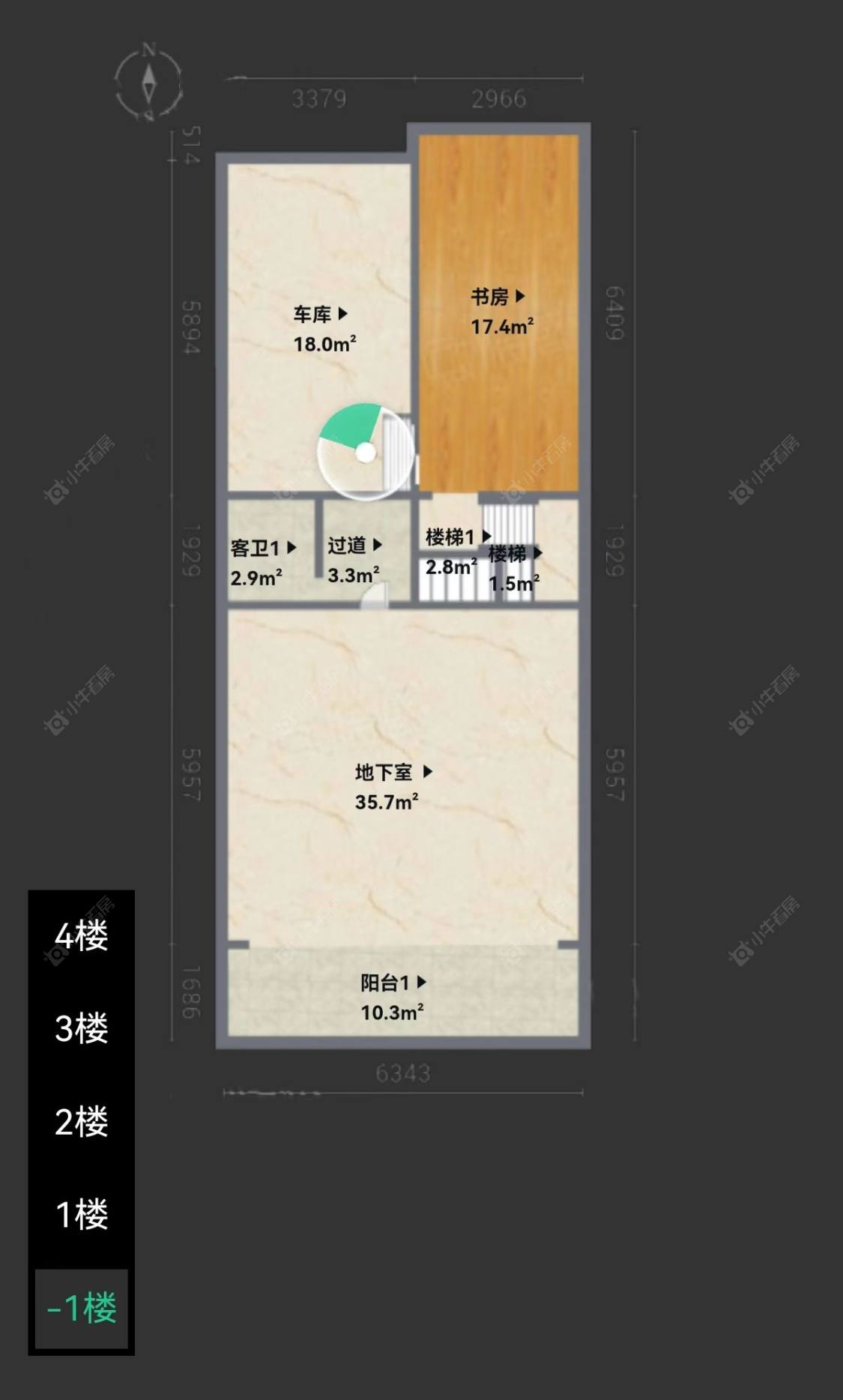 长泰东郊御园别墅区房源户型图 上海长泰东郊御园别墅区在售二手房源户型图_小牛看房