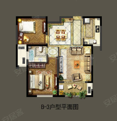 上海远洋香奈2室出租房源图片