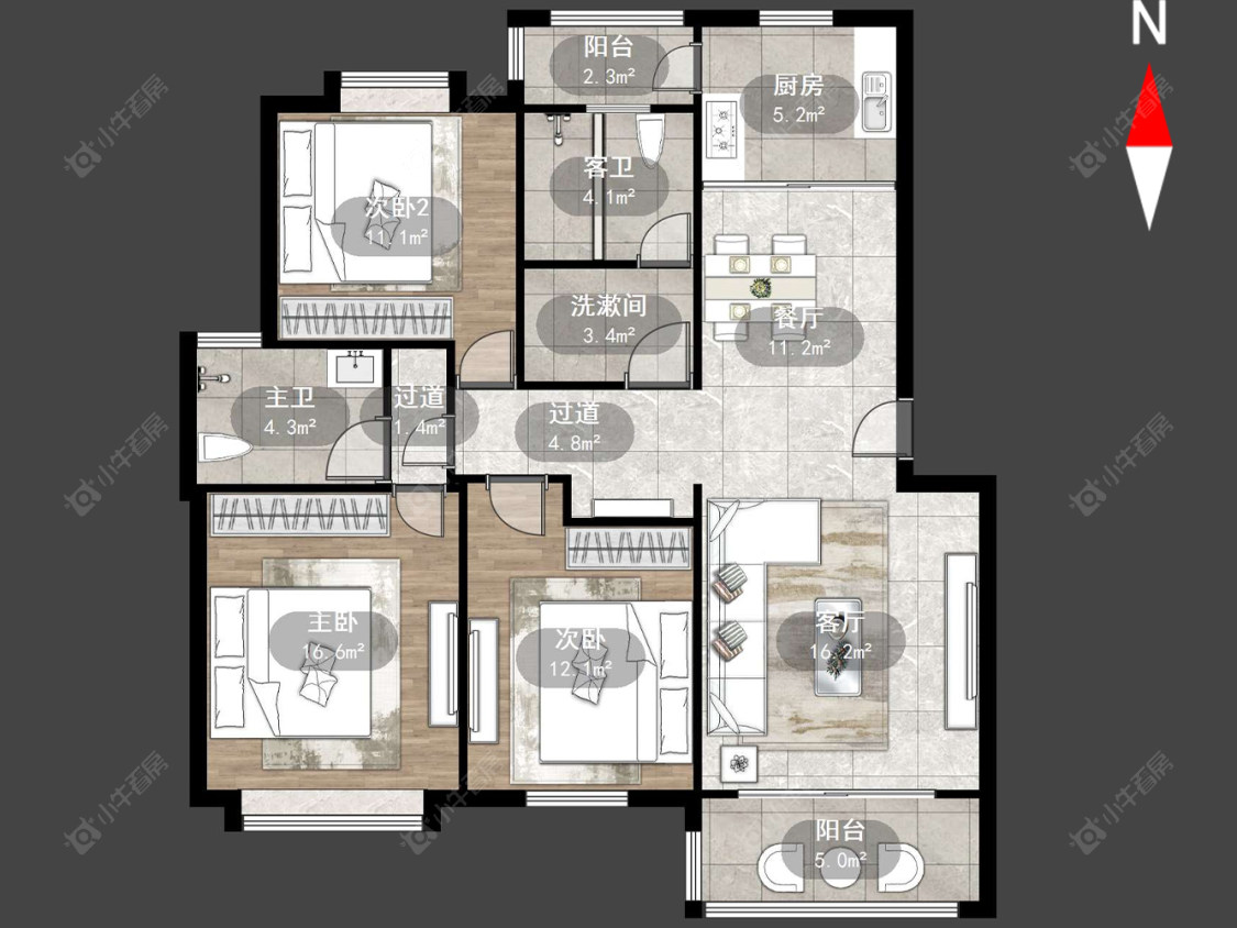 上海绿川家园在售二手房源户型图_小牛看房