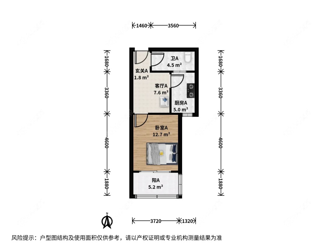 上海和丰苑在租房源户型图_小牛看房