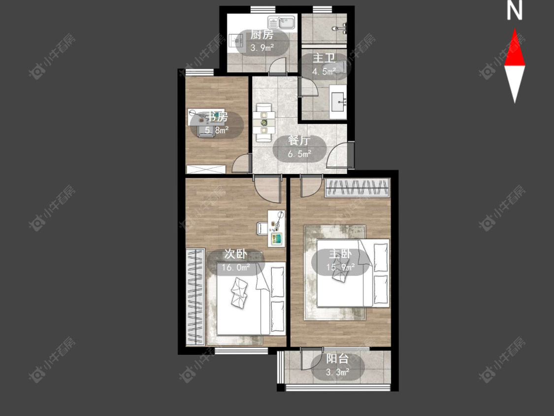 上海绿川新苑在租房源户型图_小牛看房