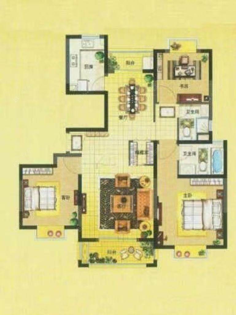 上海正阳世纪星城名仕苑在售二手房源户型图_小牛看房