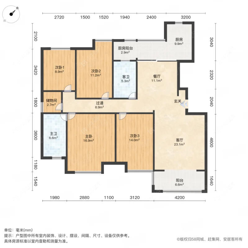 上海香逸湾北区在售二手房源户型图_小牛看房