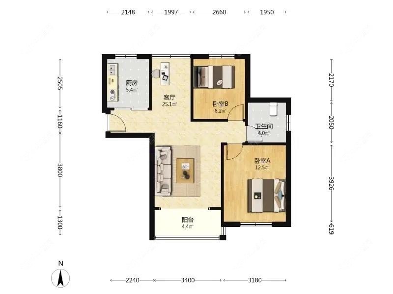 上海文宝苑在售二手房源户型图_小牛看房